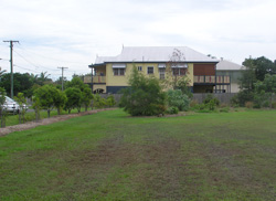 Bowling club area after upgrade