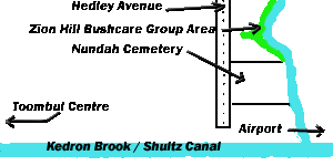 Location map of Zion Hill Park